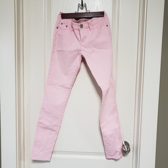 pastel pink jeans
